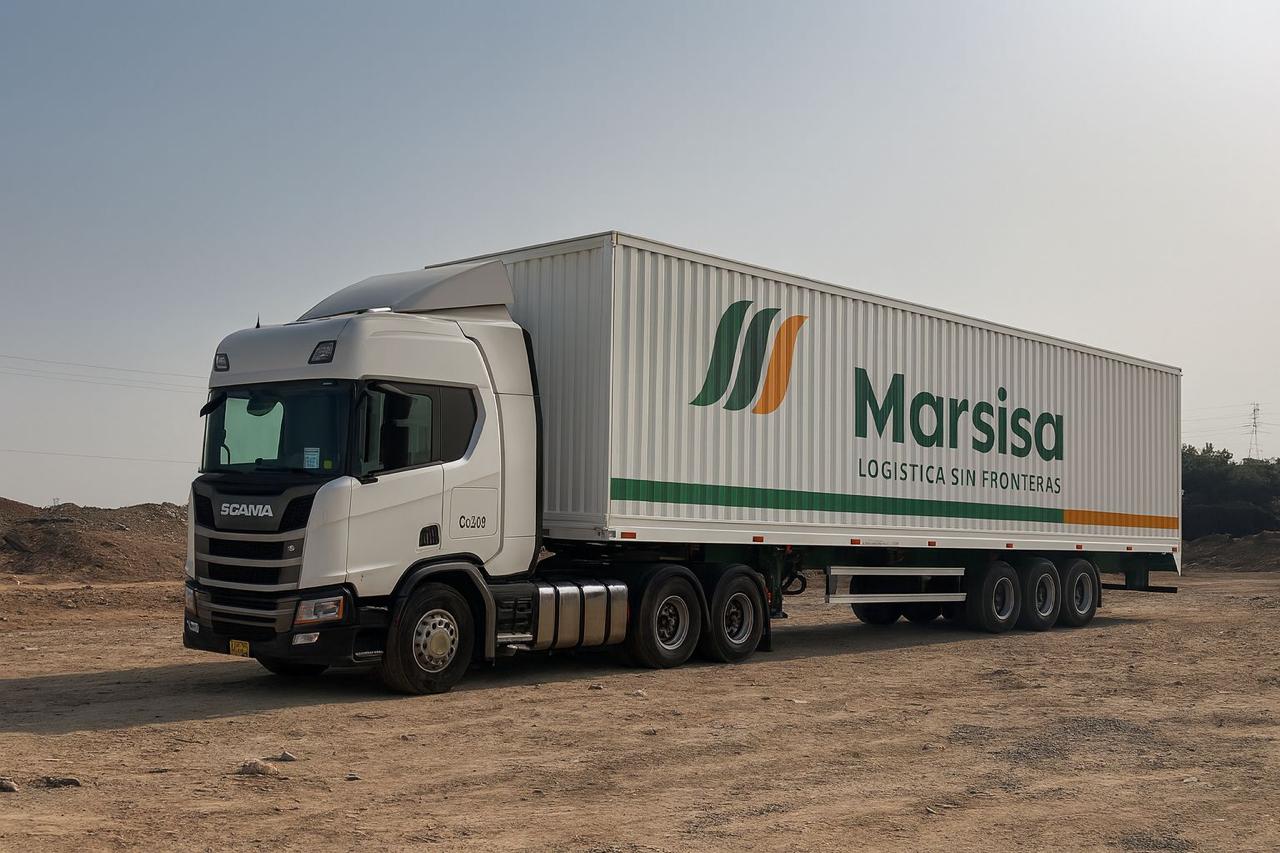 Camión Scania con furgón para cliente Marsisa